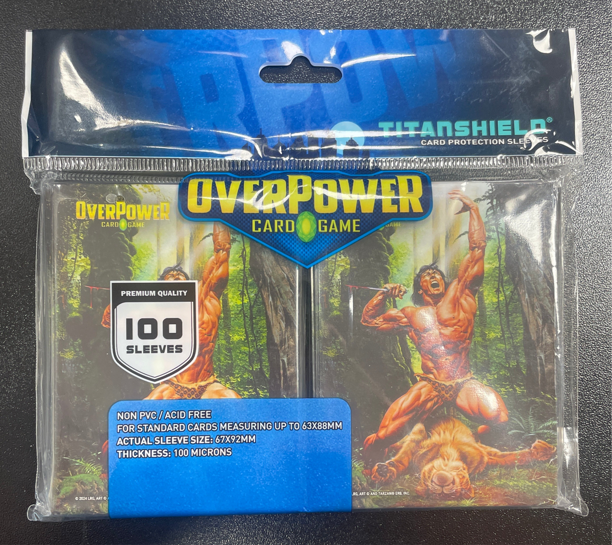 Overpower 100 Count Titan Card Sleeves: Tarzan – Heroes and Games