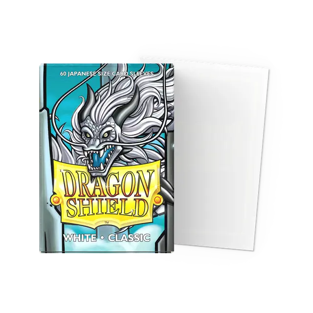 Dragon Shield Classic White 60 Japanese Size Sleeves – Heroes and Games