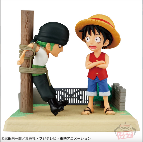 One Piece WCF Log Stories - Monkey D. Luffy & Roronoa Zoro Figures