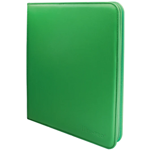 Vivid 12 Pocket Zippered Pro Binder Green