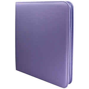 Vivid 12 Pocket Zippered Pro Binder Purple