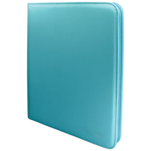 Vivid 12 Pocket Zippered Pro Binder Light Blue