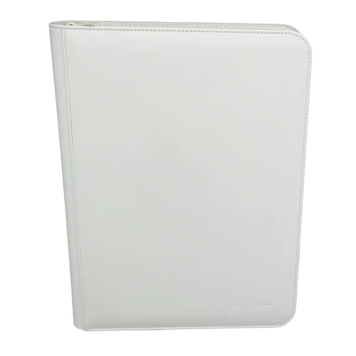 Vivid 9 Pocket Zippered Pro Binder White