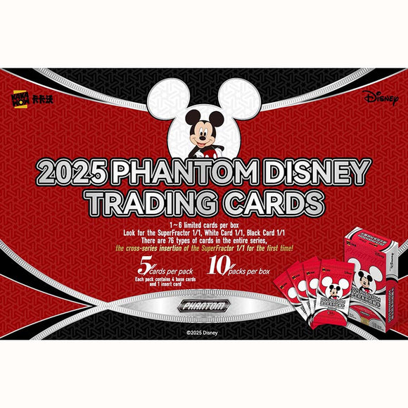 2025 Kakawow Phantom Disney Trading Cards Box – Heroes and Games