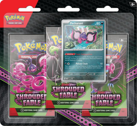 Pokémon: S&V: Shrouded Fable 3 Pack Blister [Pecharunt]