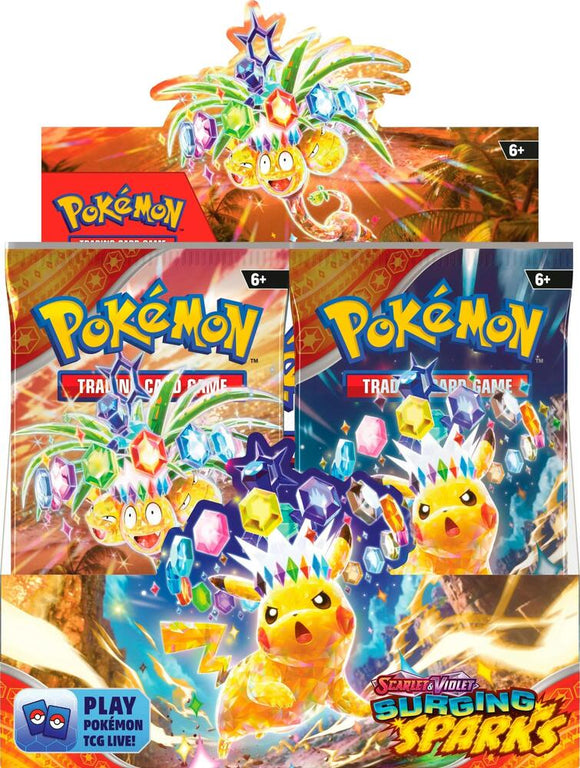 Pokémon: Surging Sparks Booster Box SV08 - Releases November 8th, 2024!