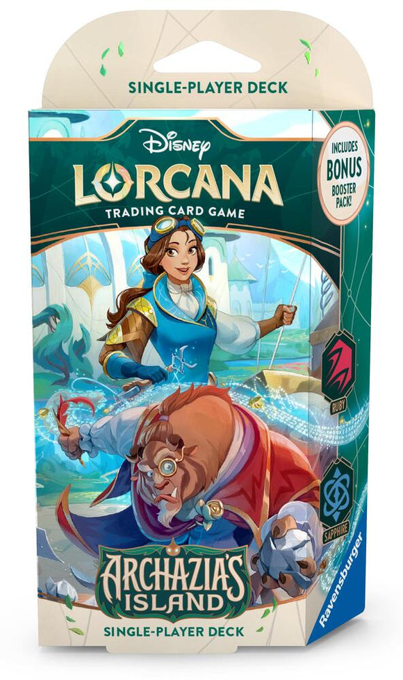 Disney Lorcana TCG Archazia's Island Starter Deck (Ruby & Sapphire)