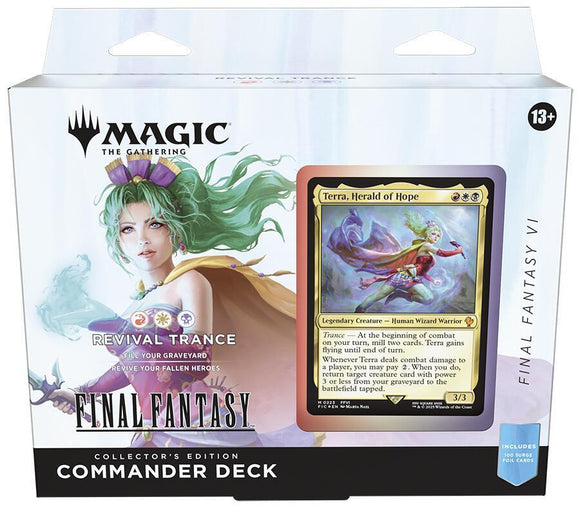 Magic The Gathering Final Fantasy VI Collector Commander Deck - Revival Trance - Releases June 13th, 2025!
