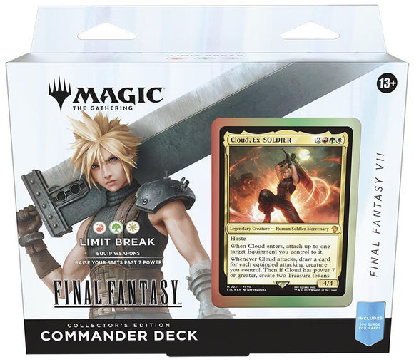 Magic The Gathering Final Fantasy VII Collector Commander Deck - Limit Break - Releases June 13th, 2025!