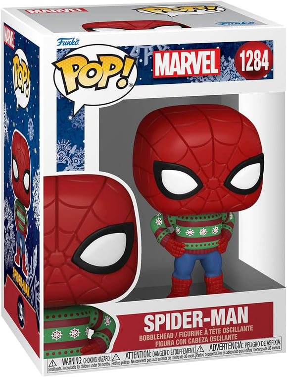 Pop Marvel Holiday- Spider-Man(Swtr) Vinyl Figure