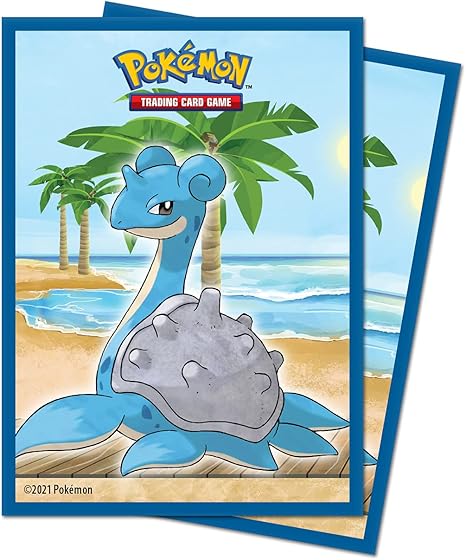 ultra pro card sleeves pokemon Pokemon: Lapras 65 Standard – Heroes and Games Color:Infernal PVC) film Full Art Squirtle Pokemon swsh