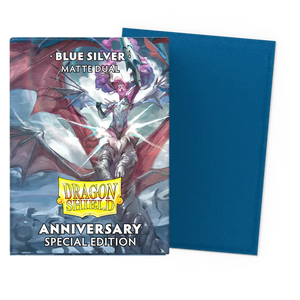 Dragon Shield Dual Matte Sleeves 100 CT Blue Silver