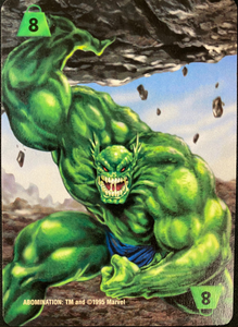 Marvel Overpower Abomination 8 Strength Power Card
