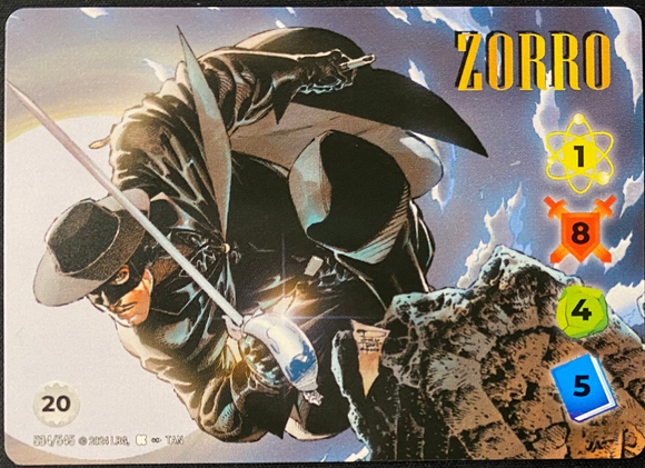 Overpower World Legends: Zorro 534 Ultra Rare Non-foil