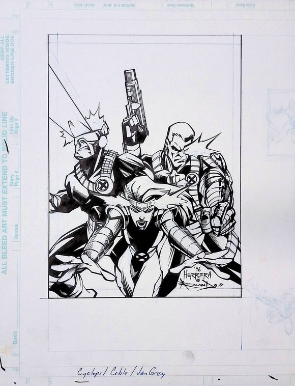 Overpower Original Artwork Marvel Teamwork Card