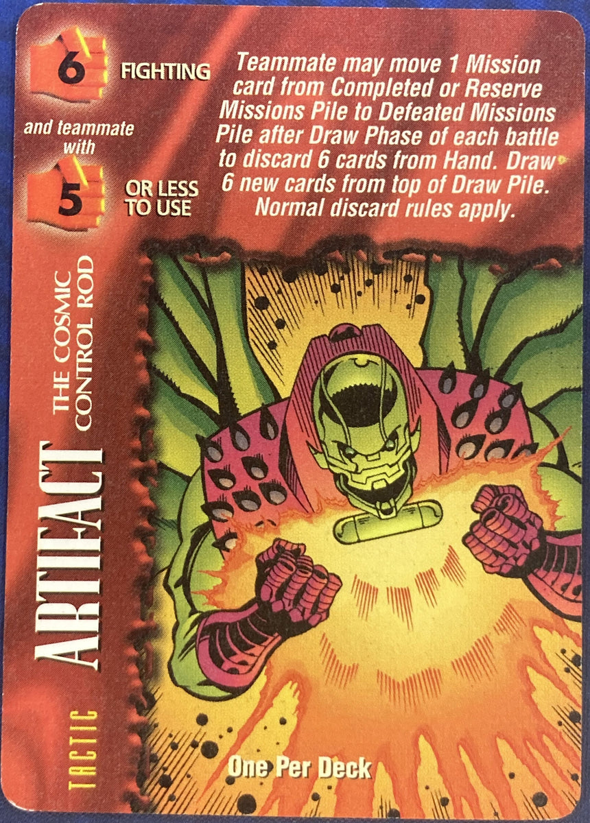 Marvel Overpower Artifact The Cosmic Control Rod Tactic OPD – Heroes ...