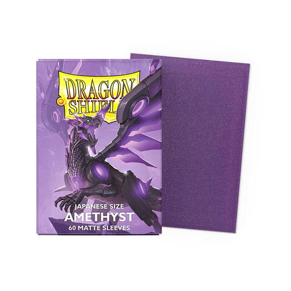 Dragon Shield Amethyst Matte 60 Japanese Size Sleeves
