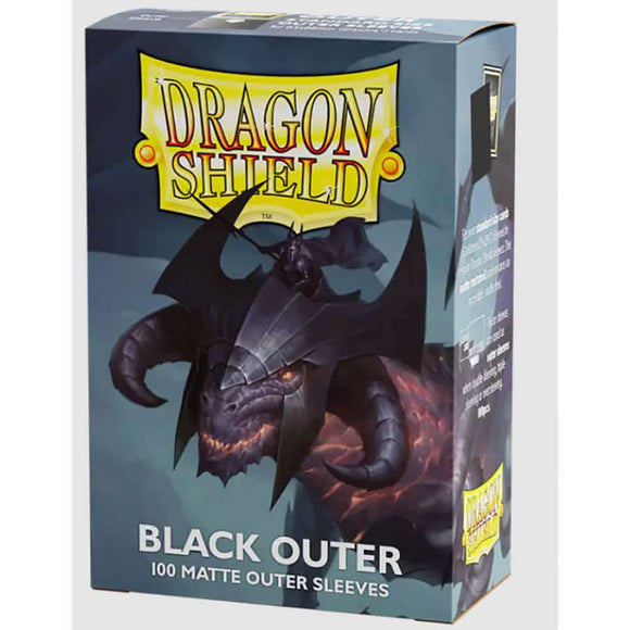 Dragon Shield Black Outer Matte 100 Standard Size Sleeves