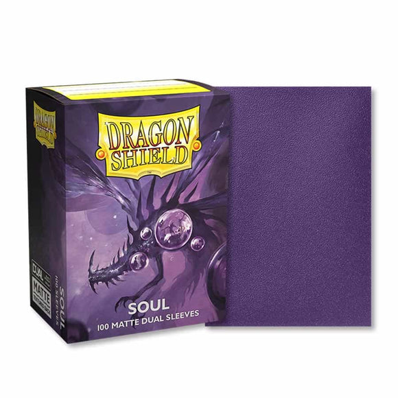 Dragon Shield Soul (Metallic Purple) Matte 100 Dual Sleeves