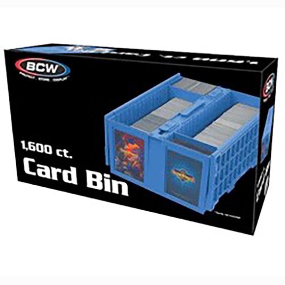 BCW SUPPLIES: 1600-CT CARD BIN BLUE
