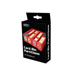 BCW SUPPLIES: RED CARD BIN PARTITIONS (12CT)