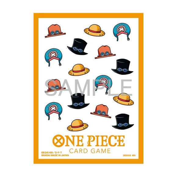 sleeves for one piece card game One Piece Card Game Official Sleeves: Hat Patterns (70-Pack) – Heroes and Games