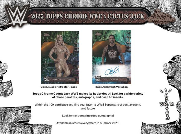2025 Topps WWE Cactus Jack Hobby Box Releases Aug 29, 2025!