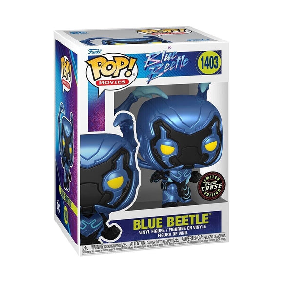 Pop Movies Blue Beetle Glow Chase Blue Beetle Vinyl Figure