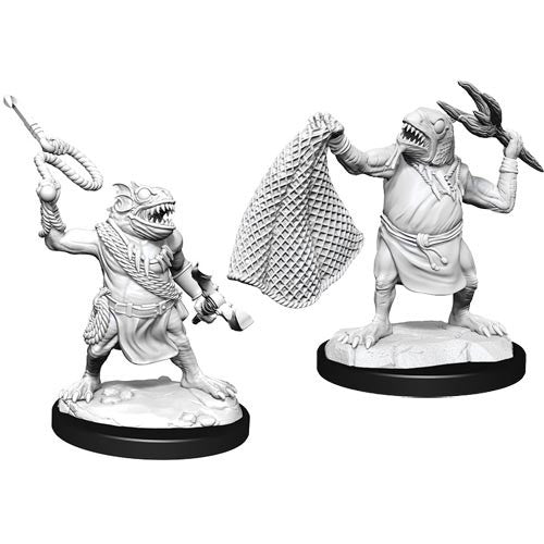 D&D Nolzur's Marvelous Unpainted Minis: W14 Kuo-Toa & Kuo-Toa Whip