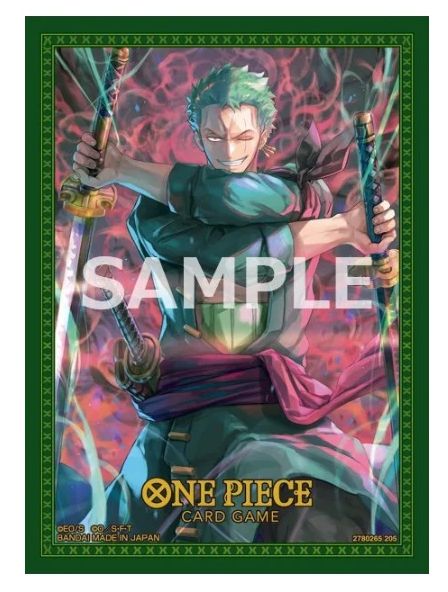 One Piece Card Game Official Sleeves: Roronoa Zoro (70-Pack)