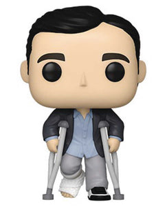 Pop TV Office Michael Standing with Crutches Vinyl Figure