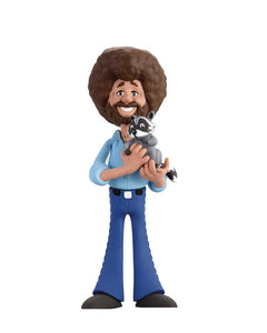 Bob Ross Toony Classic Bob Ross W/Racoon 6in Action Figure