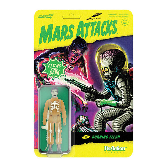 Mars Attacks Wave 2 Burning Flesh Glow Reaction Figure