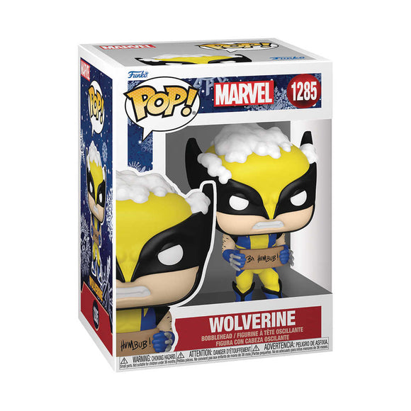 Pop Marvel Holiday- Wolverine with Sign Vinyl Figure