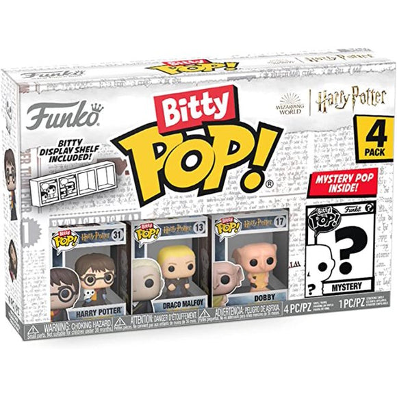 Bitty Pop Harry Potter Harry In Robe with Scarf 4pk Vinyl Figs