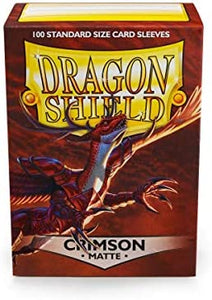 Dragon Shield Crimson Matte 100 Standard Size Sleeves