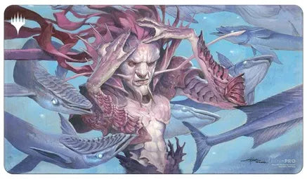 Magic: The Gathering Dominaria Remastered Mystic Remora White Stitched Playmat