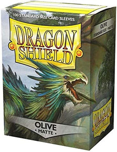 Dragon Shield Olive Matte 100 Standard Size Sleeves