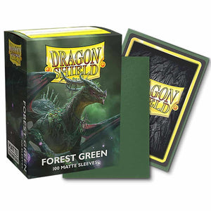 Dragon Shield Forest Green Matte 100 Standard Size Sleeves