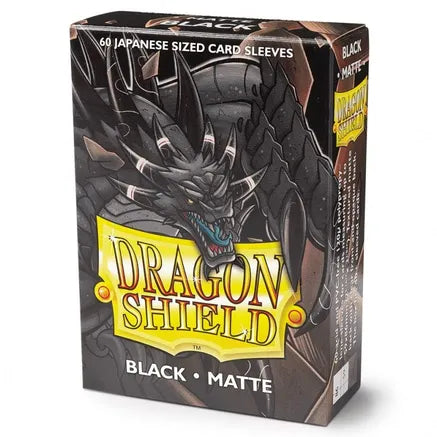 Dragon Shield Black Matte 60 Japanese Size Sleeves
