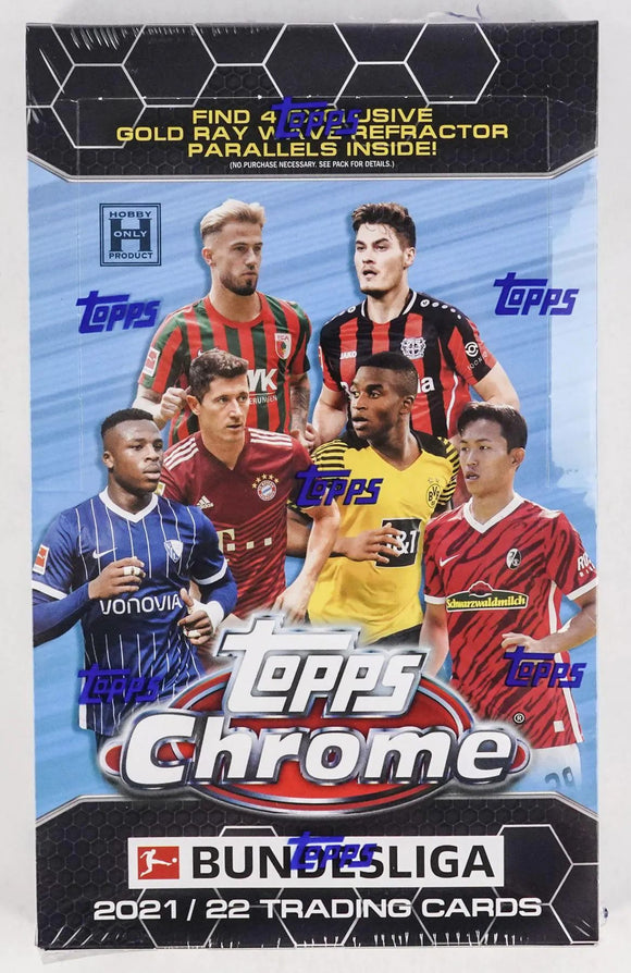 Topps 2022 Chrome Bundesliga Soccer Trading Card Lite Box