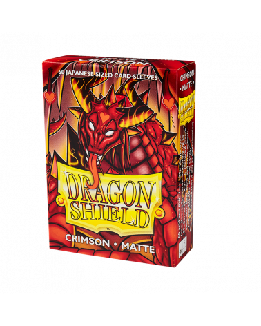 Dragon Shield Crimson Matte 60 Japanese Size Sleeves