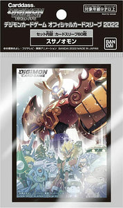 Digimon Card Game Official Sleeve! Susanoomon! 60 Sleeves Per Pack
