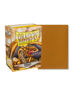 Dragon Shield Gold Matte 100 Standard Size Card Sleeves