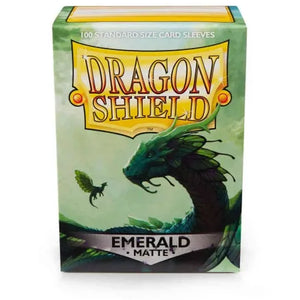 Dragon Shield Emerald Matte 100 Standard Size Sleeves