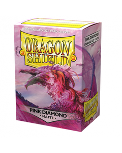 Dragon Shield Pink Diamond Matte 100 Standard Size Sleeves