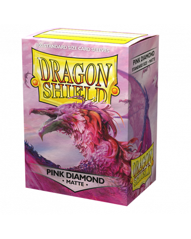 Dragon Shield Pink Diamond Matte 100 Standard Size Sleeves