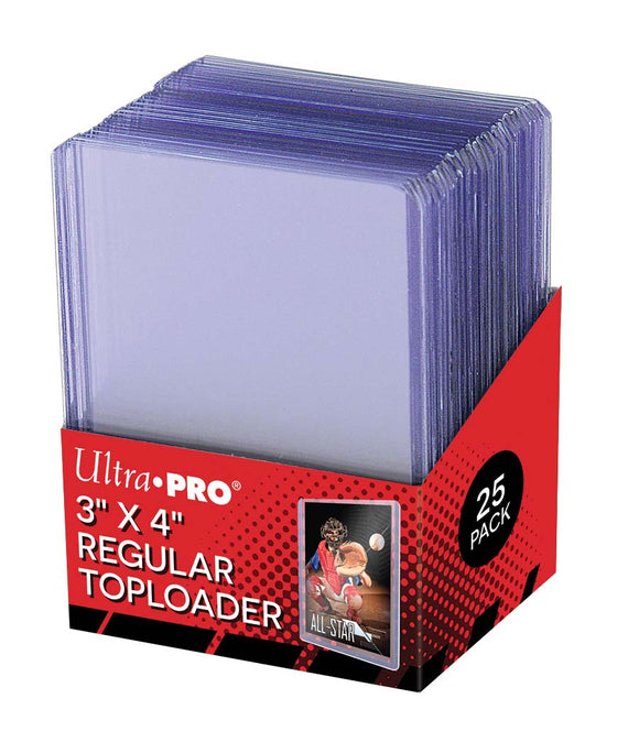 Ultra Pro 3” x 4” Regular Toploader 25 Pack