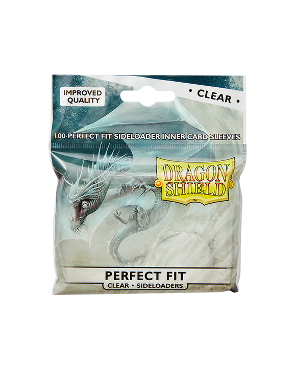 Dragon Shield 100 Perfect Fit Sideloader Inner Card Sleeves - Clear