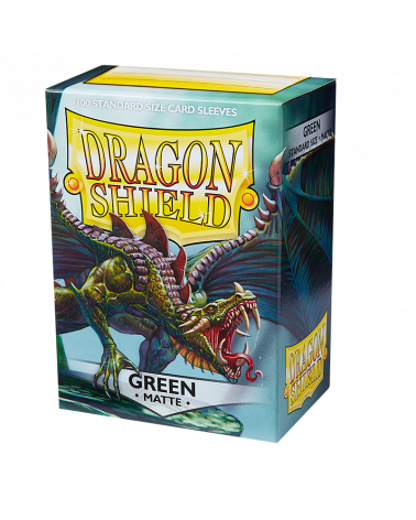 Dragon Shield Green Matte 100 Standard Size Sleeves
